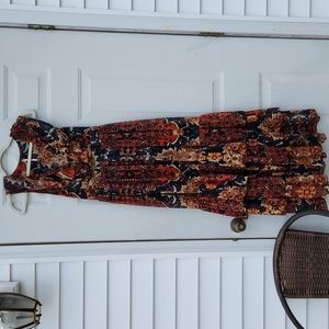 EUC Free People Women's sz 4 Boho Maxi Flowy Dress